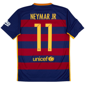 2014-15 Barcelona Home Shirt Neymar Jr #11 - 8/10 - (M)