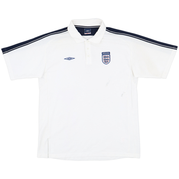 2002-03 England Umbro Polo Shirt - 8/10 - (XXL)