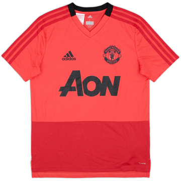 2018-19 Manchester United adidas Camiseta de Entrenamiento - 9/10 - (L. Niños)