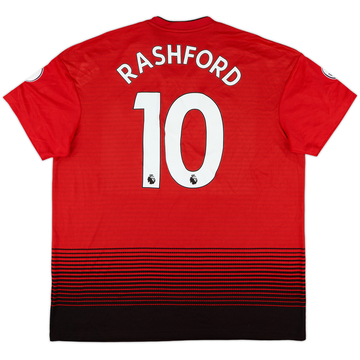 Manchester United Rashford 10 ユニフォーム 2018-19 Manchester United Home Shirt Rashford #10 - 9/10 - (M)