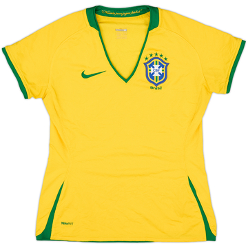 2008-10 Brazil Home Shirt - 9/10 - (Women's S)
