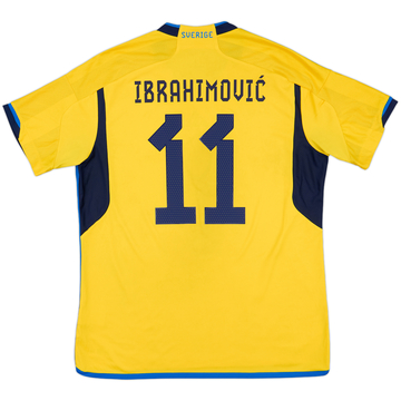 2022-23 Sweden Home Shirt Ibrahimovic #11 - 9/10 - (XL)