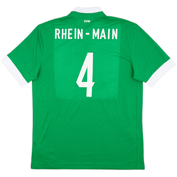 2014-15 Werder Bremen Home Shirt Rhein-Main #4 - 9/10 - (L)