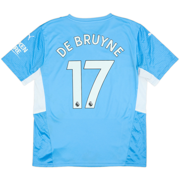 2021-22 Manchester City Home Shirt De Bruyne #17 - 4/10 - (L)