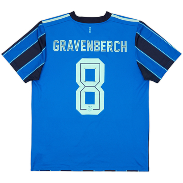 2021-22 Ajax Away Shirt Gravenberch #8 - 6/10 - (L)
