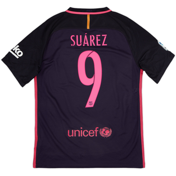 2016-17 Barcelona Third Shirt Suarez #9 - 9/10 - (M)