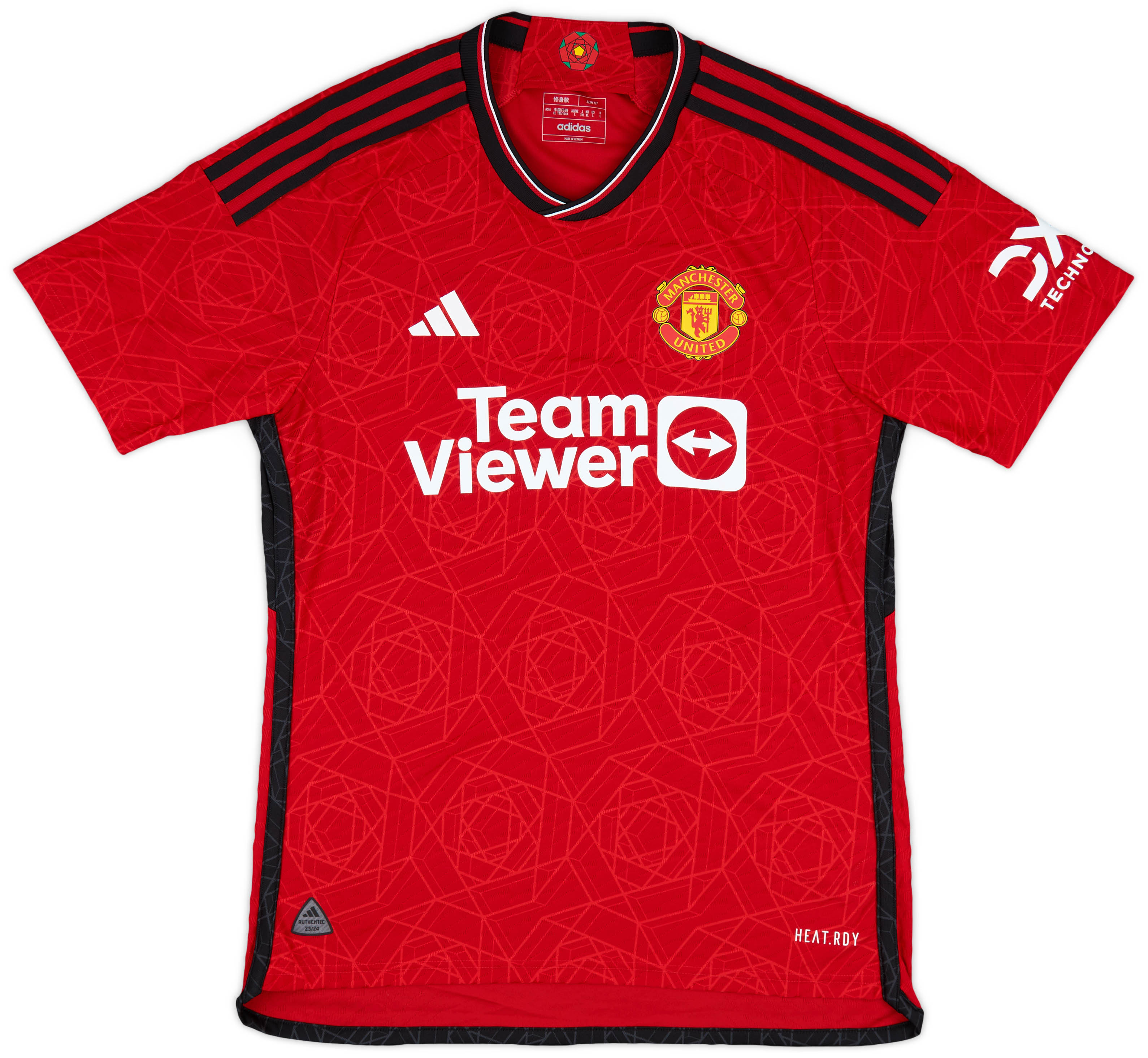 大胸筋 ラッシュフォード #10 Rashford Lサイズ ManU 2023-24 Manchester United Authentic Home L/S Shirt Rashford