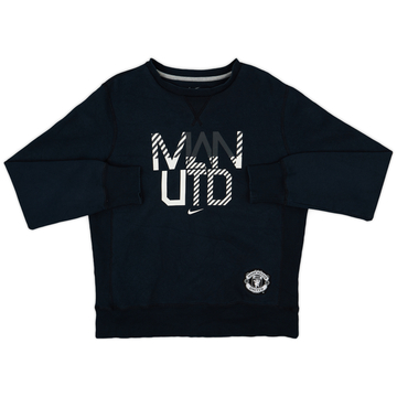 2005-06 Manchester United Nike Sweat Top - 9/10 - (L)