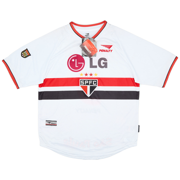 2000 Sao Paulo Home L/S Shirt #10 - 9/10 - (L)