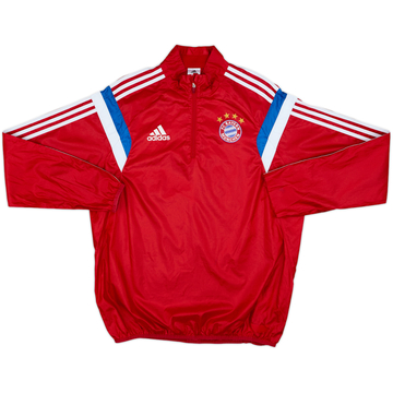 2014-15 Bayern Munich adidas 1/4 Zip Drill Top - 8/10 - (M/L)