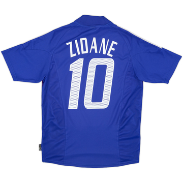2002-04 France Home Shirt Zidane #10