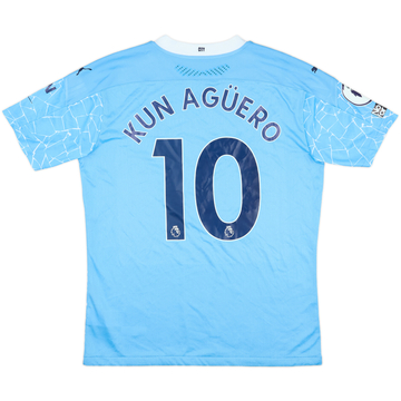 2018-19 Manchester City Home Shirt Kun Agüero #10 - (XXL)