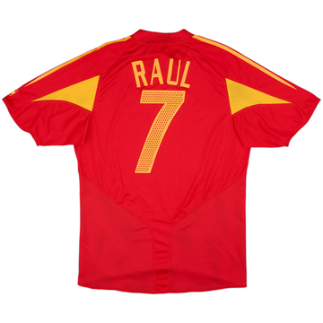 Camiseta de local de España 2004-06 Raul #7 - 10/10 - (M)