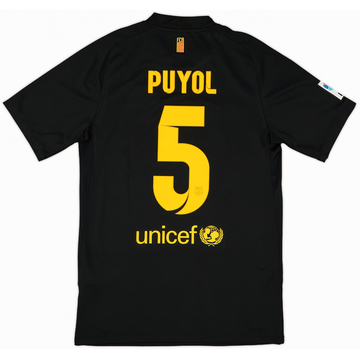Nike Barcelona PUYOL #5 2011-12 HOME FOOTBALL SHIRT LONG