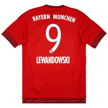 ウェア FC Bayern Munich LEWANDOWSKI 9 2019-20 Bayern Munich Home L/S Shirt Lewandowski #9 - 9/10 - (S)