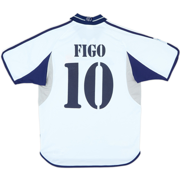 adidas REAL MADRID 「FIGO 10」　M　deadstock 1998-00 Real Madrid Home Shirt Figo #10 - 6/10 - (L)