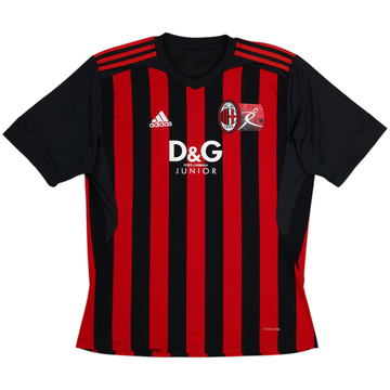 Camiseta de campamento Juvenil adidas del AC Milan 2009-10 - 6/10 - (M)