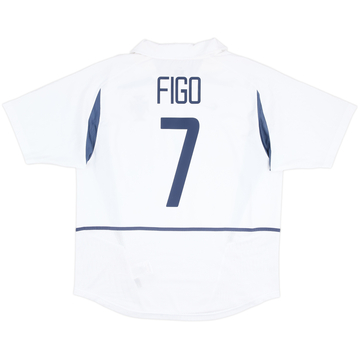 2002-04 Portugal Away Shirt Figo #7 - 8/10 - (L)