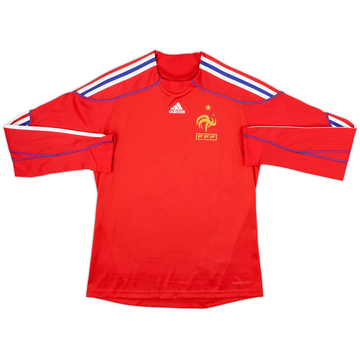Camiseta versión jugador de visitante de manga larga femenina de Francia 2007-09 - 8/10 - (Mujeres M)