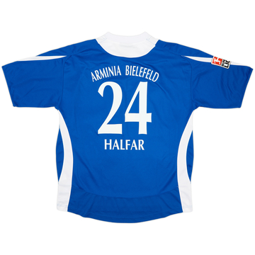 Camiseta de local de juego del Arminia Bielefeld 2007-08 Halfar #24