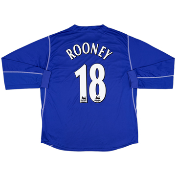 エバートン Rooney 18 シャツ Lサイズ 2003-04 Everton Home L/S Shirt Rooney #18 - 8/10 - (L)