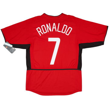 2002-04 Manchester United Home Shirt Ronaldo #7 (M)