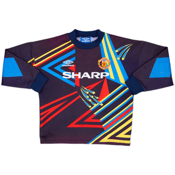 1992-93 Manchester United GK Shirt #1 - 6/10 - (L.Boys)
