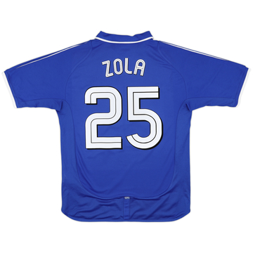 1997-99 Chelsea Home L/S Shirt Zola #25 - 9/10 - (M)