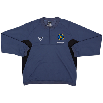 2000-01 Inter Milan Nike 1/4 Zip Sweat Top - 8/10 - (XL)