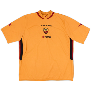 AS ROMA DIADORA ポロシャツ 2004-05 Roma Diadora Training L/S Shirt - 7/10 - (XXL)