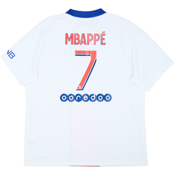 Camiseta de visitante del Paris Saint-Germain 2020-21 Mbappe #7 - 8/10 - (XL)