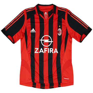 2005-06 AC Milan Match Issue Home L/S Shirt Simic #17