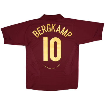 2005-06 Arsenal Home Shirt Bergkamp #10 - 5/10 - (M)
