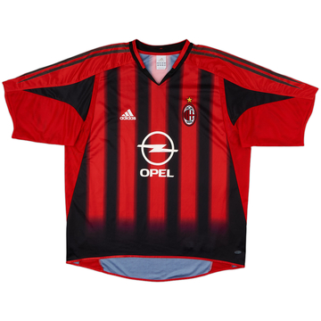 2004-05 AC Milan Home Shirt - 10/10 - (4-5 Years)
