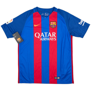 FCバルセロナ NEYMAR JR 11番 シャツ　ホーム　16-17 2016-17 Barcelona Home Shirt Neymar Jr #11 - 5/10 - (XL.Boys)