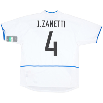 2002-03 Inter Milan Away Shirt Zanetti #4 (XL)