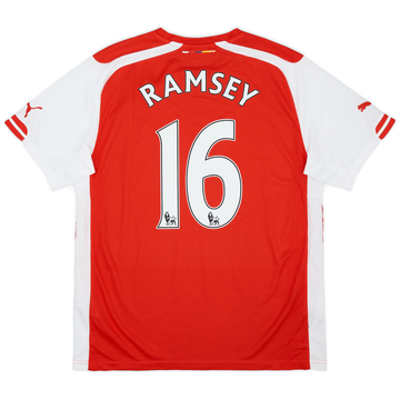 アーセナル 14/15 オーセンティック ユニフォーム 16 Ramsey 2014-15 Arsenal Home Shirt Ramsey #16 (XXL)