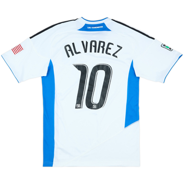 2010 San Jose Earthquakes Match Issue Away Shirt Alvarez #10