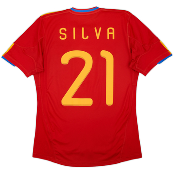 Camiseta de local de España 2009-10 Silva #21 - 5/10 - (S)