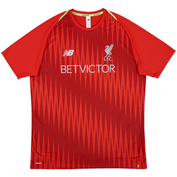 リバプール New Balance シャツ レッド 2018-19 Liverpool New Balance Training Shirt - 9/10 - (S)