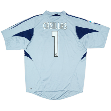 爆買い 英語 Real 2004-05 Madrid (L) #1 Casillas Shirt S/S GK ウェア