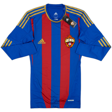 2012 CSKA Moscow Player Issue TechFit Home L/S Shirt (S)