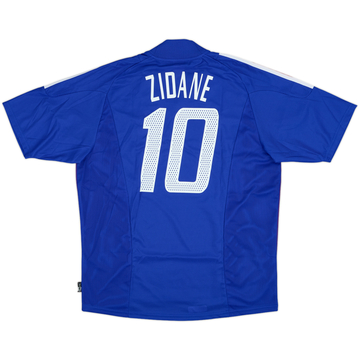 2002-04 France Home Shirt Zidane #10 - 8/10 - (L)