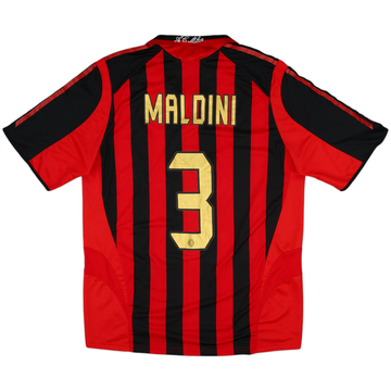 2005-06 AC Milan Home Shirt Maldini #3 - 8/10 - (L)