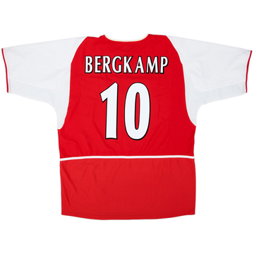 2002-04 Arsenal Home Shirt Bergkamp #10 - 8/10 - (XL)