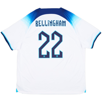2022-23 England Home Shirt Bellingham #22 - 10/10 - (XXL)