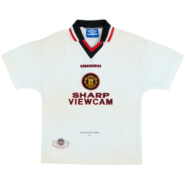 1996-97 Manchester United Away Shirt - 7/10 - (L.Boys)