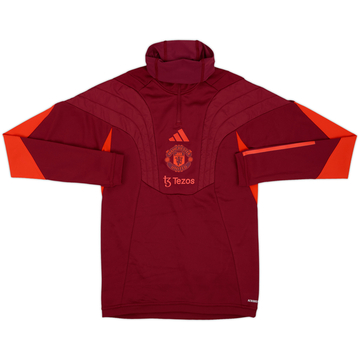 2022-23 Manchester United adidas Top de perforación 1/4 de cremallera - 9/10 - (XS)