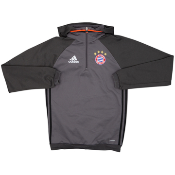 2017-18 Bayern Munich GPS Omens adidas 1/4 Zip Hooded Drill Top
