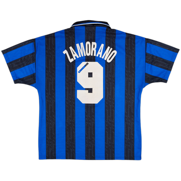 インテルミラノ 96/97 アウェイ ユニフォーム #9 ZAMORANO 1996-97 Inter Milan Third Shirt Zamorano #9 - 9/10 - (Y)